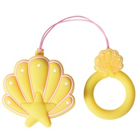 Clé USB 2.0 en forme d'avocat de dessin animé 64 Go, nouvelle boîte cadeau créative en silicone avec coque cinq étoiles et anneau de suspension