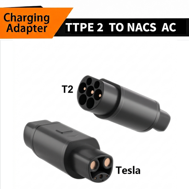 New Type 2 to Tesla Adapter 32A IP55 Lightweight Public EV Charging Station