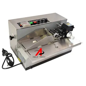 batch numbering machine plastic pouch Expiry date batch number coding machine my380f ink roll coder