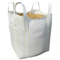 100% grands sacs FIBC à fond plat en polypropylène PP avec matériaux de construction à bande de jante sacs FIBC ciblés