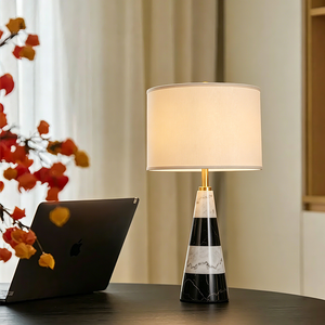 Lámpara de Escritorio LED Moderna de Tela de Cobre Personalizada, Diseño Decorativo, Luz de Lectura para Dormitorio, Lámpara de Mesa de Lujo Nórdica - Product Image 3