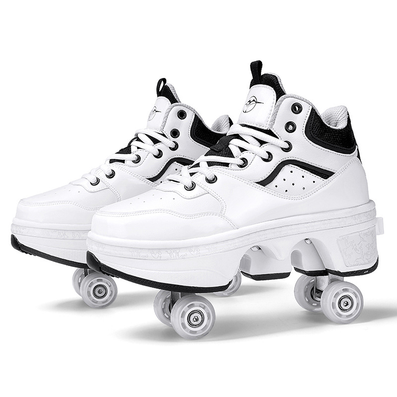 White DF06 four wheels retractable white