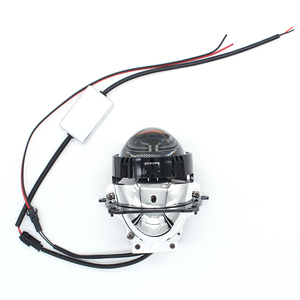 Ống Kính Cắt Hoàn Hảo Đèn Pha Lái Xe Tay Trái Tay Lái Tay Phải 2.5 Inch RX9 Bi LED Đèn Pha Ống Kính Bốn Đường Màu Trắng - Product Image 4