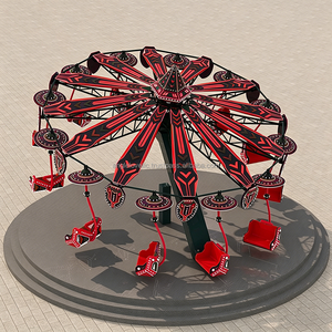 Atracciones Comerciales para Parques de Diversiones, Columpios Dobles, Columpios de Brazo Doble para Exteriores, en Venta - Product Image 2