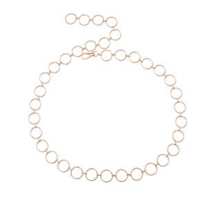 Cadena de Cintura de Una Sola Capa con Anillo de Metal Dorado, Estilo Punk Geométrico, Cadena Corporal de Aleación de Zinc para Uso Diario - Product Image 5