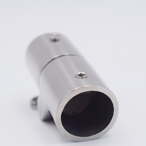 Stainless Steel Marine Connector Pipe 22MM 25MM 32MM For Sunshade Fixed <b>Yacht</b> Hardware - Product Image 1