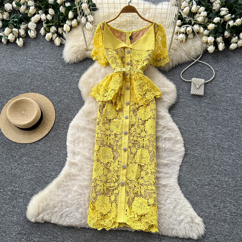 Chic Styles and Comfort in grey lace short midi dress for Trendy Women