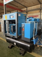 Compresseur d'air à vis électrique à fréquence variable à aimant permanent de haute qualité avec moteur et réservoir de 500L, directement