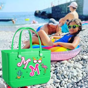 Charms Custom Mom Life Alphabet Letter Charm <strong>Accessories</strong> for Eva <strong>Beach</strong> Bag Waterproof EVA Material Outdoor Use Tote Bag - Product Image 3