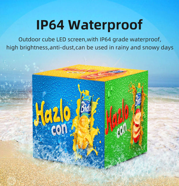P1.5 P1.8 P2.5 7680Hz High Refresh Magic Led Cube Display Screen for Trade Show Booth Shop Logo Sign