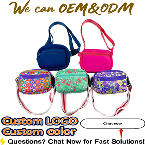 Riñonera de neopreno con estampado personalizado, riñonera portátil para deportes al aire libre, bandolera para teléfono con cremallera, <span class=keywords><strong>Mini</strong></span> cinturón, cosméticos, riñonera Lulu - Product Image 2