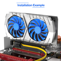 Carte d'extension HLT PCIe 5.0 16X Mâle/Femelle 64 Go/s Haute Vitesse GPU ATX Alimentation 6 Broches Double Alimentation Protection OVP OTP