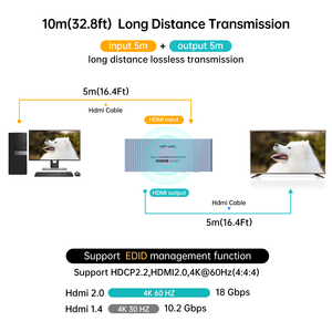 Hybrid USB Type C &amp; HDMI KVM <strong>Switch</strong> 2 Ports 4K 60Hz + Cables, MT-VIKI 4K USB C &amp; HDMI KVM Switcher for MacBook Laptop PC - Product Image 5