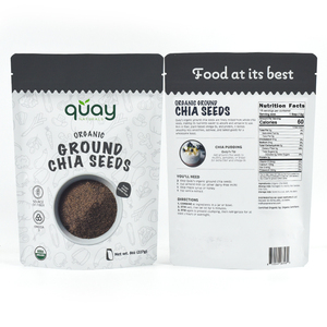 Customed Design Soft Touch finitura Food Stand up Pouch con chiusura normale per semi di Chia macinati sacchetti di Mylar - Product Image 4