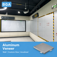 Panneaux muraux en aluminium anodisé pour revêtement mural intérieur de gare, panneau mural décoratif moderne en aluminium, revêtement mural métallique