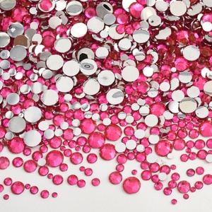 Oleeya - Piedras de Estrás Personalizadas, 50000 Piezas/Bolsa, Tamaños Variados SS6-SS30, Piedras de Resina Plateadas con Reverso Plano para Decoración de Uñas - Product Image 3