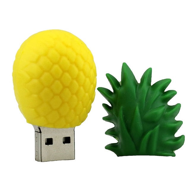 USB Flash 16GB 32GB 64GB 128GB Creative Pineapple Fruit Usb 8GB Thumb Pen Drive 4GB Memory Stick Disk Gift