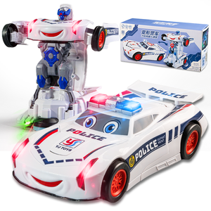 Vente en gros de voiture de police électrique robotisée à déformation de 360 ° <span class=keywords><strong>jouet</strong></span> à rotation rapide de 360 ° voiture <span class=keywords><strong>jouet</strong></span> en plastique ABS pour enfants - Product Image 1