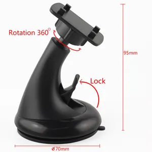 Car Phone Holder Mount Suction Cup Cell Phone Holder Stand 360 Degree Rotation Windshield Hands Free Cellphone Mount
