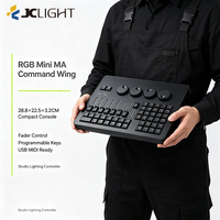 Console d'éclairage de scène compatible MA2 Command Wing 2048CH DMX512 USB pour GrandMA2 OnPC, 45 boutons, 8 faders, entièrement en aluminium