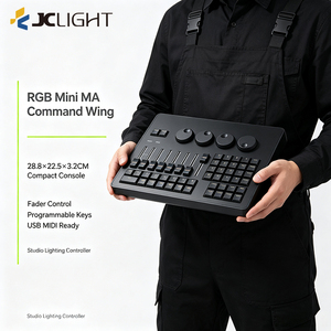 Console d'éclairage de scène compatible MA2 Command Wing 2048CH DMX512 USB pour <span class=keywords><strong>GrandMA2</strong></span> OnPC, 45 boutons, 8 faders, entièrement en aluminium - Product Image 3
