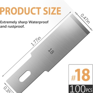 Cuchillas Exacto, Cuchillas para Cuchillo Exacto 11, Cuchilla para Manualidades # 11 Cuchillas de repuesto Exacto con estuche de almacenamiento para scrapbooking y plantillas - Product Image 4