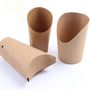 Folding paper disposable paper burger and French fries box