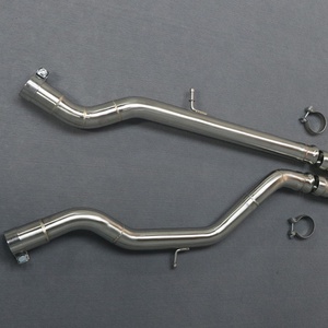 En Stock: Tubo Intermedio Simple o Doble de 89MM para BMW S55 M3 F80 M4 F82 3.0T, Acabado Cepillado - Product Image 3