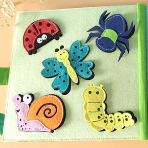 Dinosaurio sensorial Montessori libro ocupado juguetes <span class=keywords><strong>de</strong></span> actividad silenciosa para fines educativos animales <span class=keywords><strong>de</strong></span> fieltro - Product Image 3