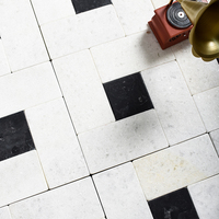 Carreaux de mosaïque en céramique personnalisables, antidérapants, résistants à l'usure, texture pierre, finition mate, épaisseur 10 mm, 300x300 mm, chambre, cour