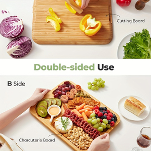 1 bandeja <span class=keywords><strong>de</strong></span> queso <span class=keywords><strong>de</strong></span> bambú con cubierta acrílica y cierre <span class=keywords><strong>de</strong></span> seguridad - Vajilla <span class=keywords><strong>de</strong></span> madera portátil y ecológica - Product Image 6