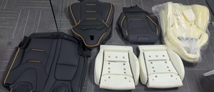 Ensemble de sièges électriques en cuir violet de haute qualité pour Tesla, modification intérieure avancée, confort respirant amélioré - Product Image 3