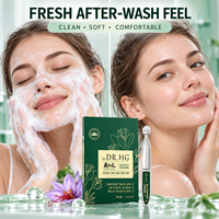 DR.HG Gentle Foaming Face Wash Saffron Pembersih Wajah Melembapkan Ampul Pembersih Sekali Pakai 1.5mlx5