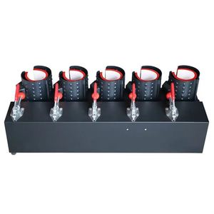 Presse à Chaud Électrique Semi-Automatique 5-en-1 220V pour Tasses, Bouteilles et Transferts Thermiques - Product Image 1