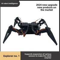 Reconnaissance vocale intelligente pour kit éducatif Robot bionique à quatre pattes Évitement d'obstacles Science Jouets Makers