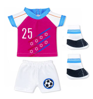 Ensemble de tenue de footballeur pour poupée elfe de Noël de 30 cm, comprenant maillot, short, chaussettes et trophée, accessoires pour poupée elfe