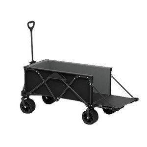 Camping <b>Cart</b> Folding Outdoor Aluminum Four Wheel Gray Multifunctional Transport <b>Cart</b> - Product Image 1