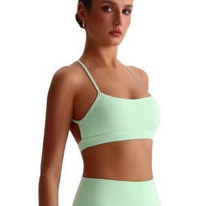 Hete Sexy Beauty Cross Back Gymkleding Push-Up Yogabeha Op Maat Gemaakte Ademende Racerback Hardloopsportbeha - Product Image 3
