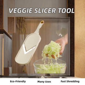 <span class=keywords><strong>DanYa</strong></span> Trancheuse à légumes durable en plastique, multifonctionnelle pour la maison, pour la préparation de salades, de choux, de carottes, de radis et de concombres en julienne, pour la cuisine - Product Image 2