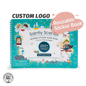 Tùy Chỉnh Tái Sử Dụng Sticker Sách Cho Trẻ Em Tĩnh Phim Sticker Sách Không Thấm Nước Hoạt Động Bận Rộn Dán Sách Cho Cô Gái Chàng Trai - Product Image 1