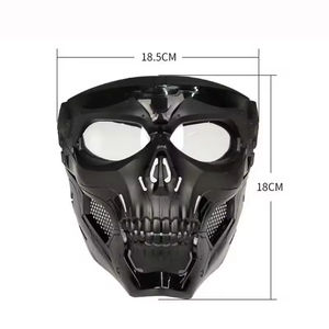 Masque tactique coupe-vent pour cosplay, masque de crâne squelette intégral avec lunettes de sport pour la chasse en plein air - Product Image 6
