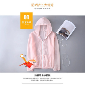 Women's Summer Sun Protection Jacket White Upf 50 Anti Uv Lightweight Hooded Coat Korean Style Student Wear - Product Image 4