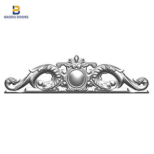 Baodu الحديد الزهر الزهور والأوراق ل بوابة مشغولة من الحديد الحلي إكسسوارات سياج الحديد الزهر spearheads ، درابزين طوق - Product Image 6