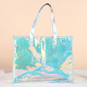 Sac de plage d'été en PVC personnalisé, durable, motif dessin animé, mini sac fourre-tout pour femme, idéal pour le shopping et les voyages - Grande Vente - Product Image 2