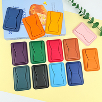 Tempat kartu telepon magnetik kuat cocok untuk 2 kartu & 2 sudut pandang & dudukan telepon kulit Vegan tahan noda