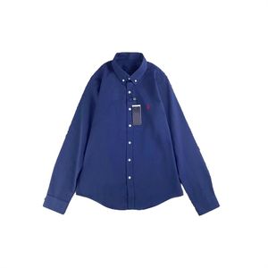 Logo RL Classico per Camicia 100% Cotone Manica Lunga da <span class=keywords><strong>Uomo</strong></span> con Cavallo Ricamato Casual ODM Primavera - Product Image 5