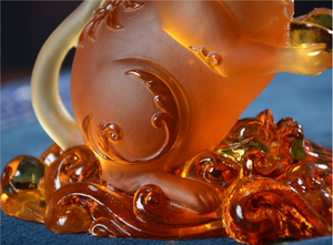 Figura de acción del zodiaco <span class=keywords><strong>chino</strong></span>, figurita de cristal de Liuli, regalo de negocios de <span class=keywords><strong>Año</strong></span> Nuevo - Product Image 4