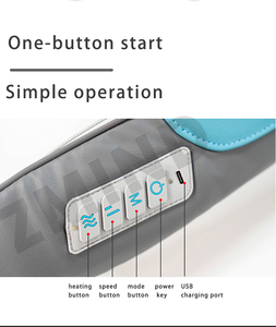 6D omuz ağrı kesici isıtma boyun masajı Shiatsu sırt ve boyun masajı ile ısı, 2 yoğunluğu - Product Image 6