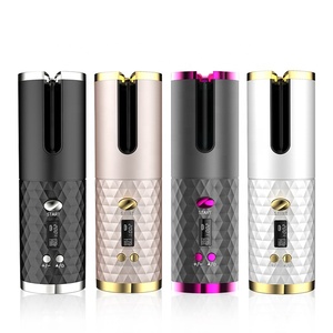 Mini rizador de pelo automático inalámbrico, recargable por USB, rotación automática, antienredos, portátil, promocional - Product Image 1