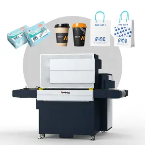 Single Pass Digital Printer For Paper Bag 24" For Carton/Promotion Items/Pizze Box UV Single Pass Printer